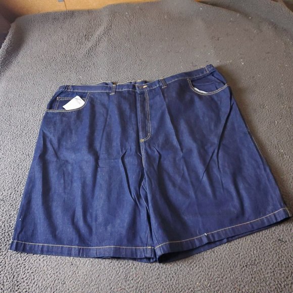Liberty Blues Jean Shorts Mens Big Tall 54 Blue Cotton - Picture 1 of 7